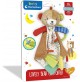 Clementoni- Lovely Bear Comforter-Doudou, Copertina Sicurezza, Orsetto Peluche Neonato, Giocattolo Bambini 0-36 Mesi-100% Lavabile, Multicolore, 17786